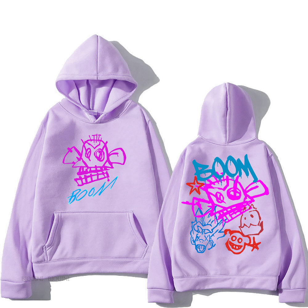 Hoodie Damen Langarm | Cartoon Print 9