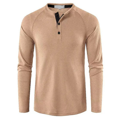 Herren Langarmhemd Knopfleiste Regular Fit Freizeithemd 7