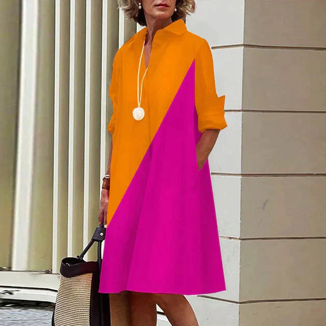 ALLISON - Langärmeliges Vintage-Kleid 0
