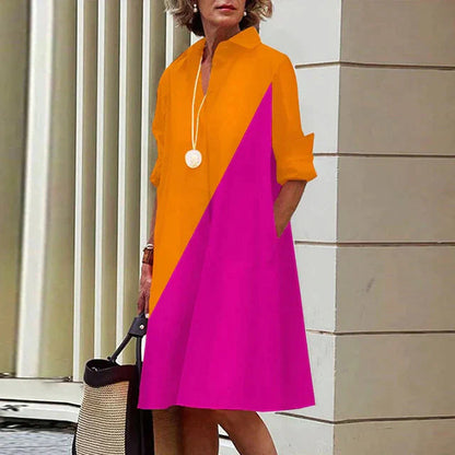 ALLISON - Langärmeliges Vintage-Kleid 0