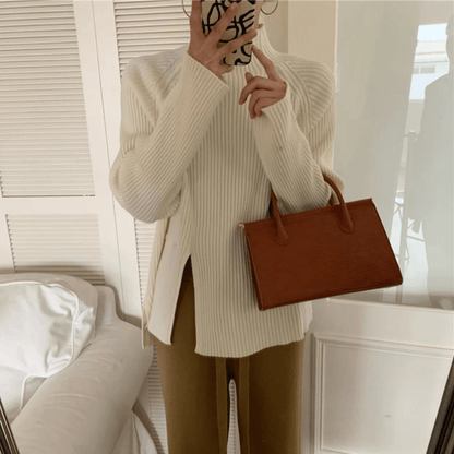 Aella Gerippter Rollkragenpullover 0