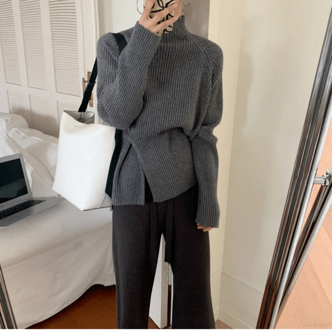 Aella Gerippter Rollkragenpullover 1