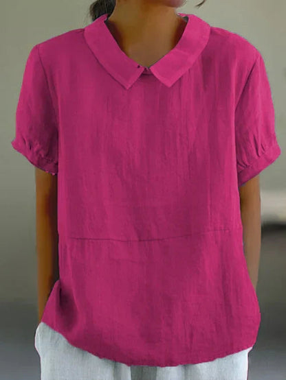Top Damen | Bubikragen & Lockerer Sommerschnitt