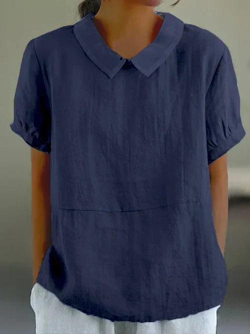 Top Damen | Bubikragen & Lockerer Sommerschnitt