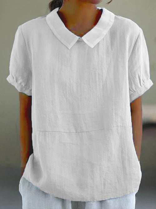 Top Damen | Bubikragen & Lockerer Sommerschnitt