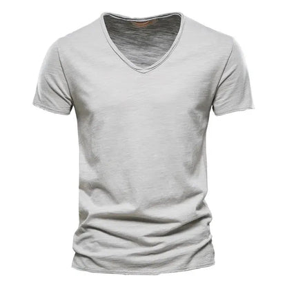 Sommer T-Shirt Herren | V-Ausschnitt & Slim Fit