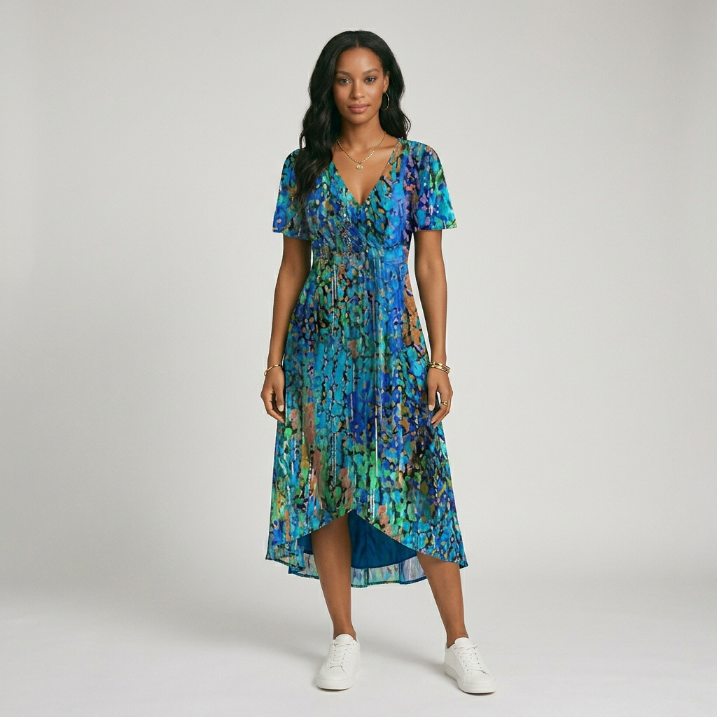 Andrea | Luftiges Freizeitkleid mit Muster 1