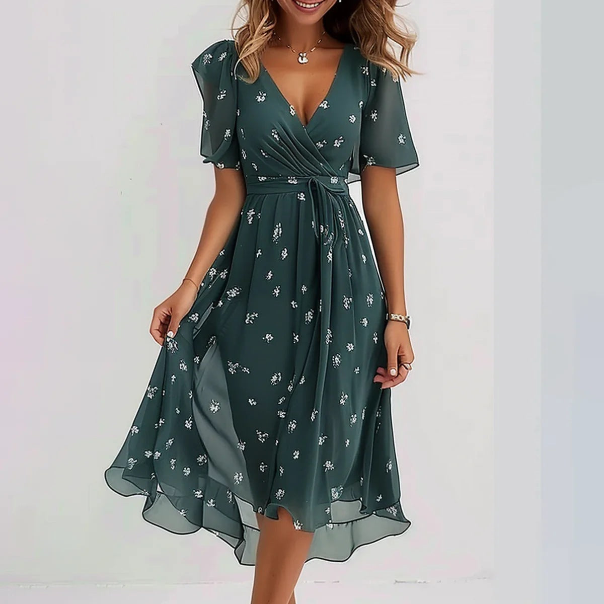 Andrea | Luftiges Freizeitkleid mit Muster 3