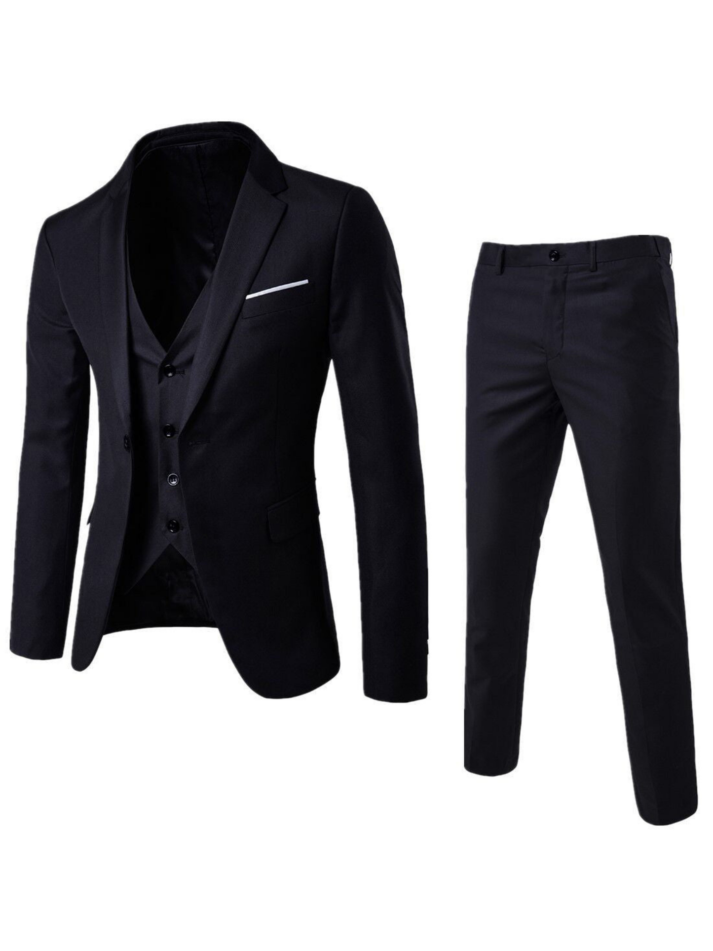 Anzugset für Herren, Tailored Fit, 3-teilig | Formell