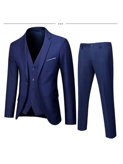 Anzugset für Herren, Tailored Fit, 3-teilig | Formell