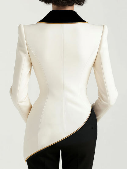 Asymmetrischer Blazer für Damen | Lockere Passform