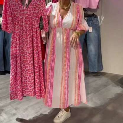 Avenia™ Kleid mit V-Ausschnitt und Print 2