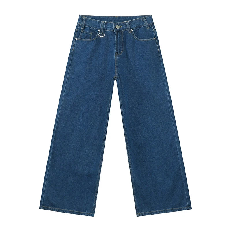 Herren Loose Fit Baggy Jeans | Hohe Taille Retro