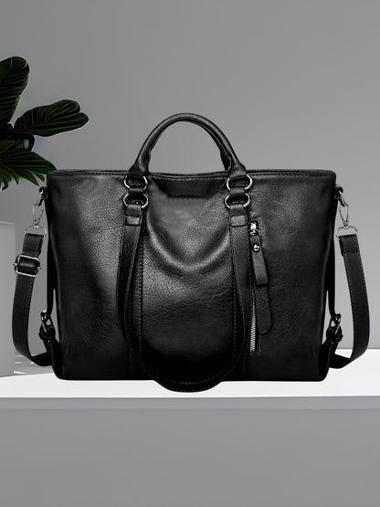 Benja | Große Ledertasche mit geräumigem Innenraum und robusten Griffen