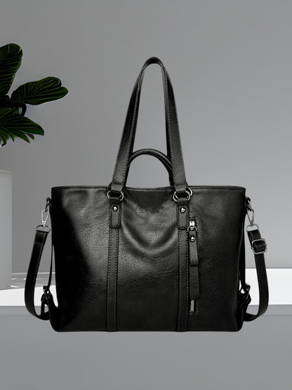 Benja | Große Ledertasche mit geräumigem Innenraum und robusten Griffen