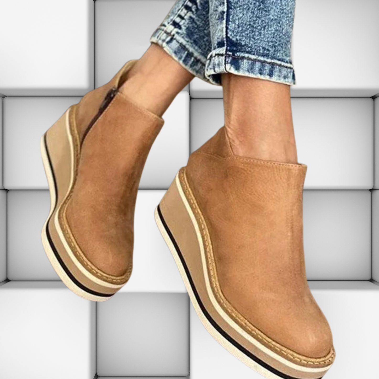 Bequeme Wedge-Stiefeletten – hochwertig, modisch und alltagstauglich