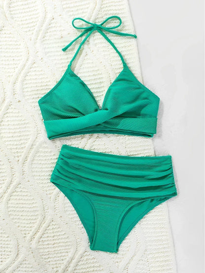 Bikini Set Damen | Wickel-Optik & High Waist