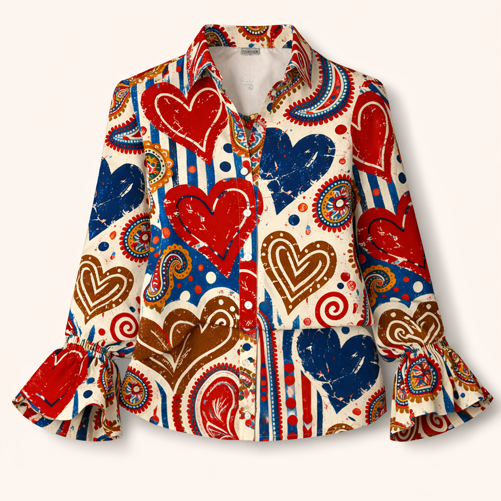 Blazer Damen | Eleganter Reverskragen & Herzdetails 1
