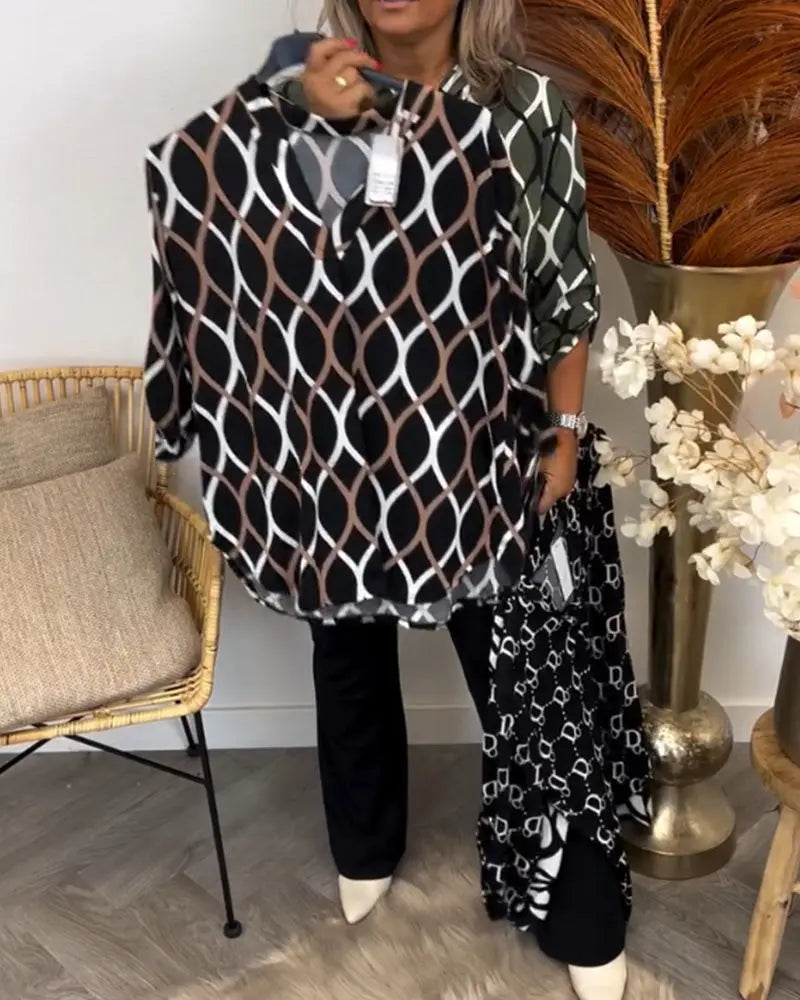Bluse Damen | Elegantes Muster & Bequemer Schnitt