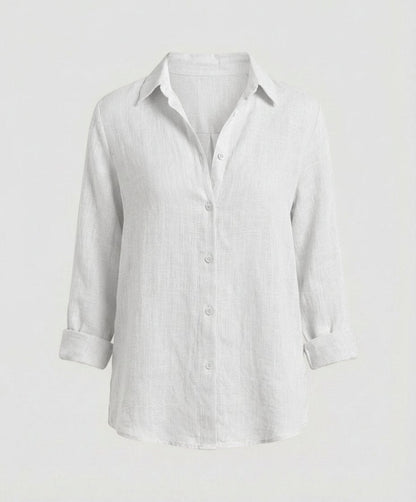 Bluse Damen | Klassischer Kragen & Dreiviertelarm