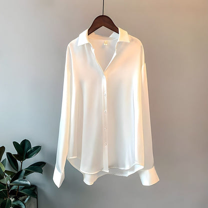 Bluse Damen | Langarm mit Umlegekragen 4