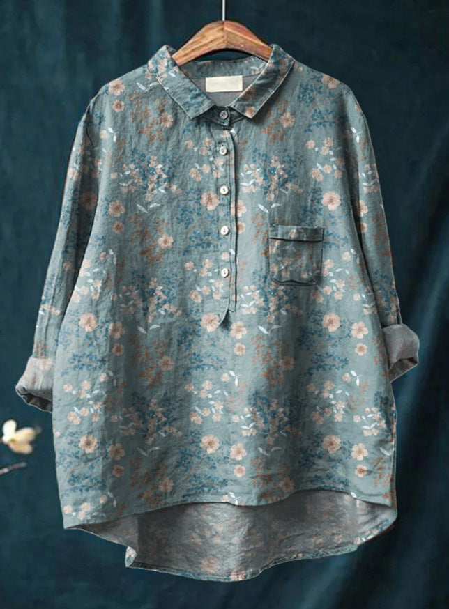 Bluse Damen mit Blumenprint | Luftig & Feminin