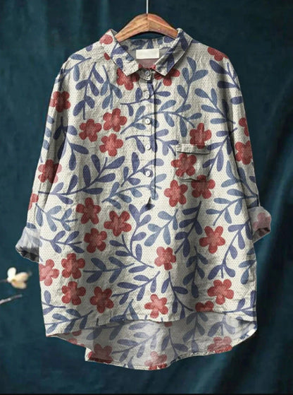 Bluse Damen mit Blumenprint | Luftig & Feminin