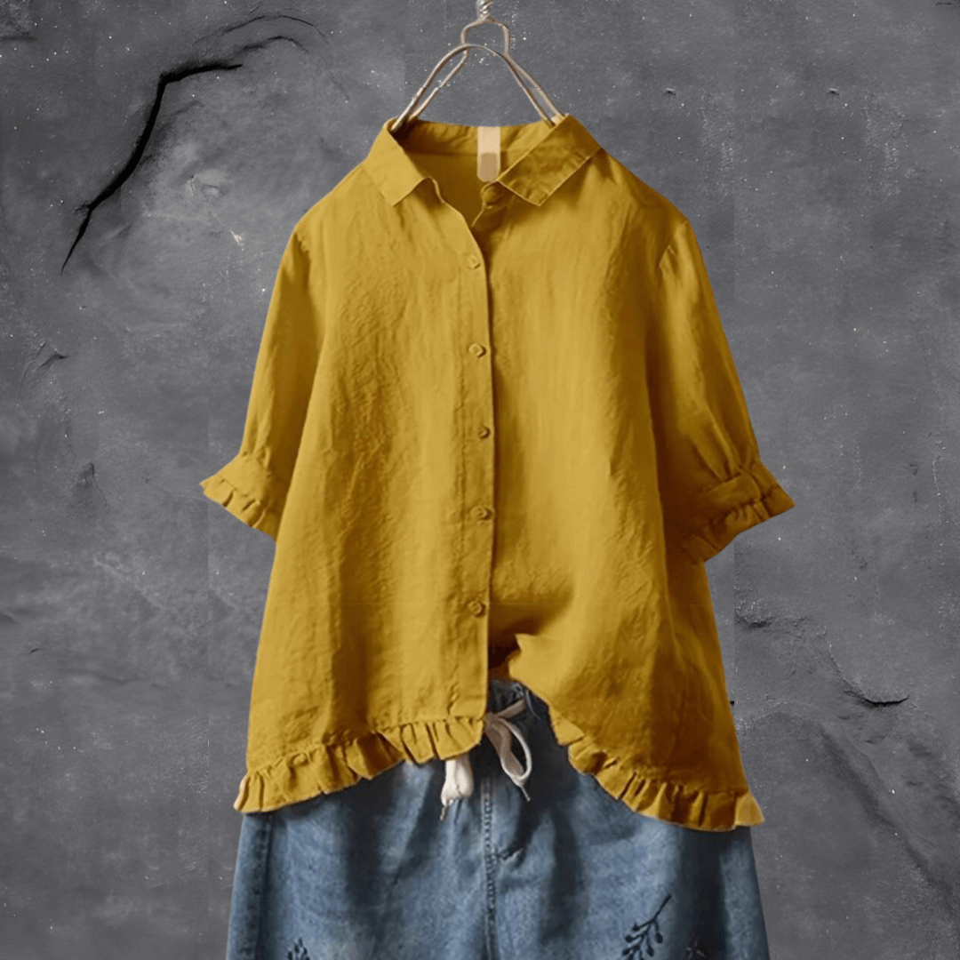 Bluse Damen mit Rüschen | Leicht & Atmungsaktiv