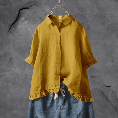 Bluse Damen mit Rüschen | Leicht & Atmungsaktiv