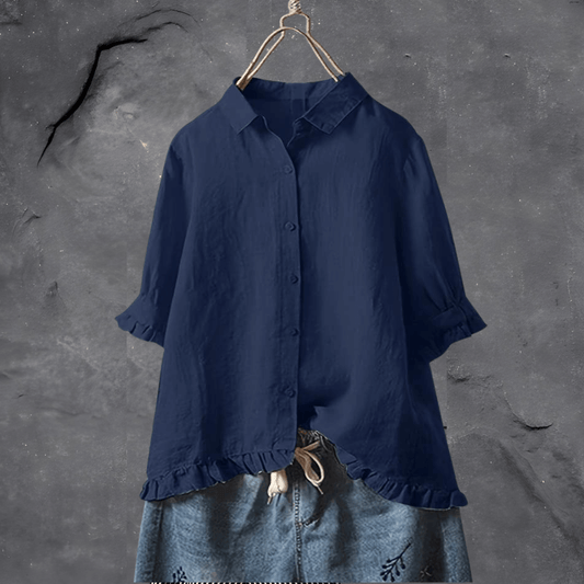 Bluse Damen mit Rüschen | Leicht & Atmungsaktiv