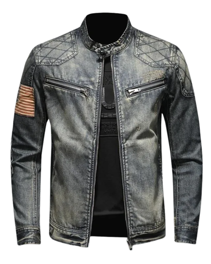 Herren Heritage-Jacke Atmungsaktiv Strukturierte Passform 1