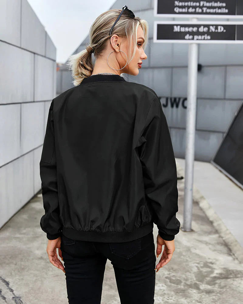 Bomber Jacke Damen | Casual-Look & Reissverschluss
