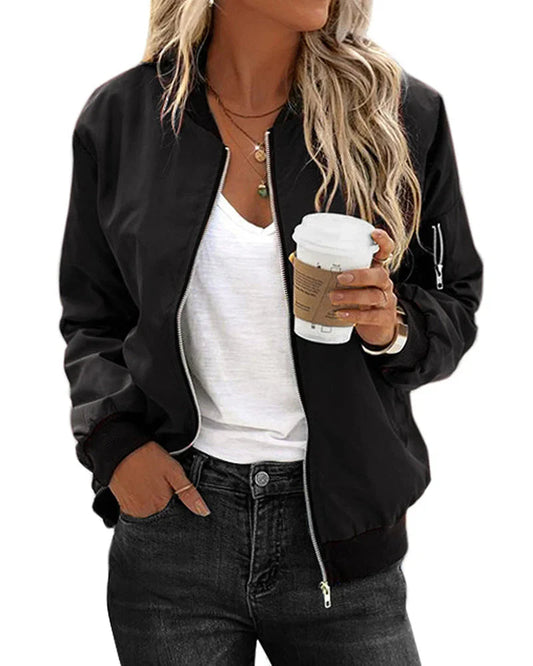 Bomber Jacke Damen | Casual-Look & Reissverschluss