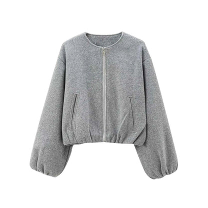 Bomber Jacke Damen | Cropped Blouson-Stil