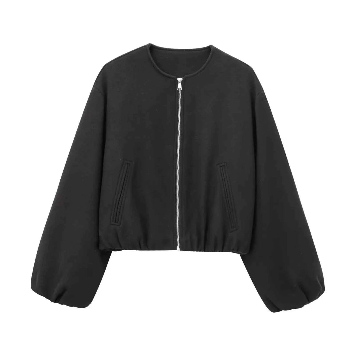 Bomber Jacke Damen | Cropped Blouson-Stil