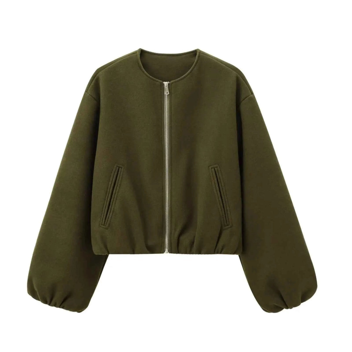 Bomber Jacke Damen | Cropped Blouson-Stil