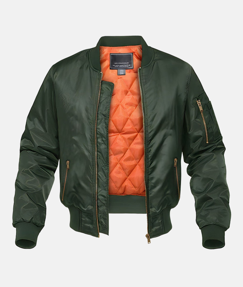 Bomberjacke für Herren, gestepptes Futter | Normale Passform