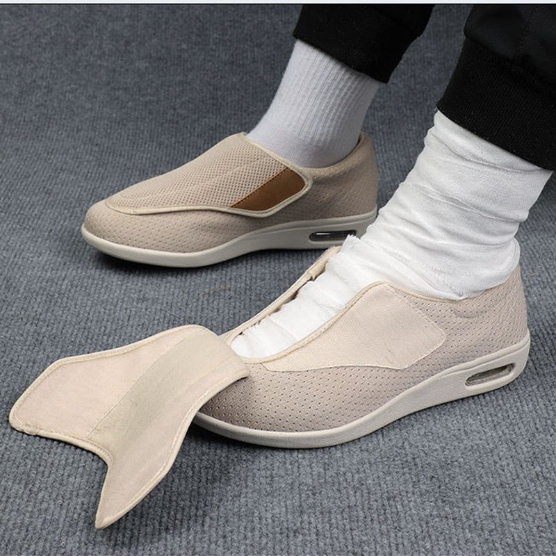 Schuhe Herren | Bequeme Komfortschuhe mit Klettverschluss