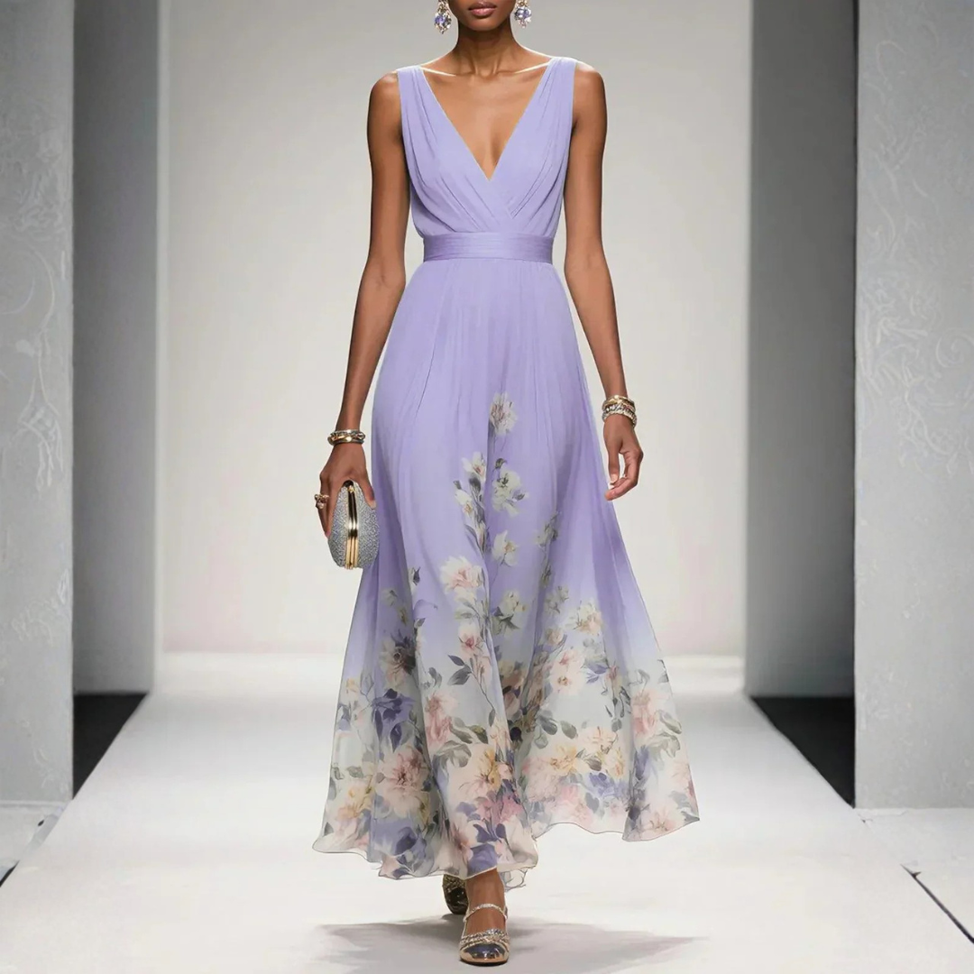 Britta | Damen Florales Maxi Kleid Für Hochzeitsgäste 5