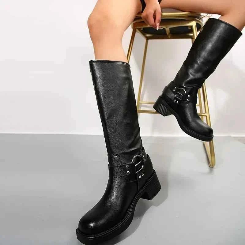 Buckle Biker Boots 3
