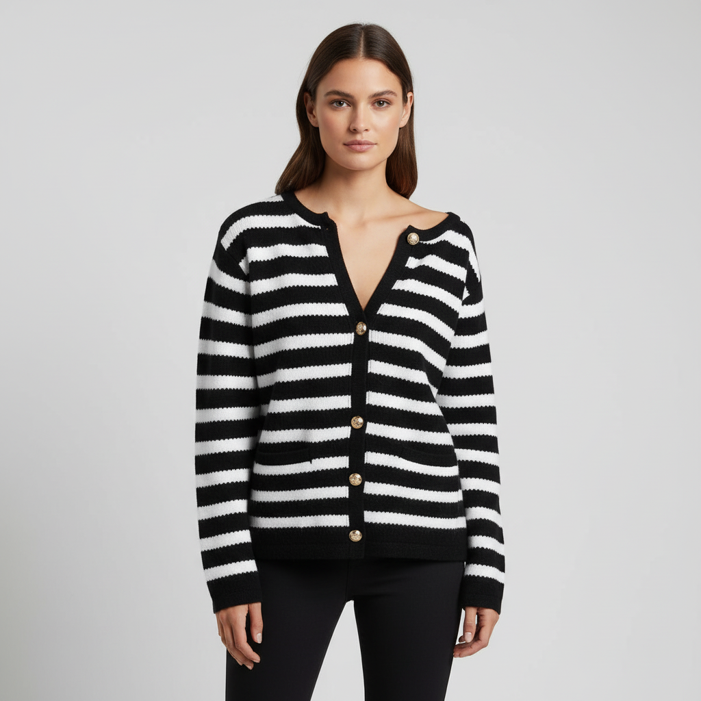 Cardigan Damen | Modisches Streifen-Design