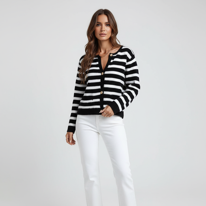 Cardigan Damen | Modisches Streifen-Design
