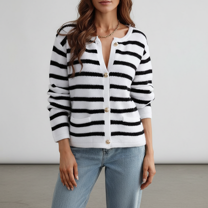 Cardigan Damen | Modisches Streifen-Design
