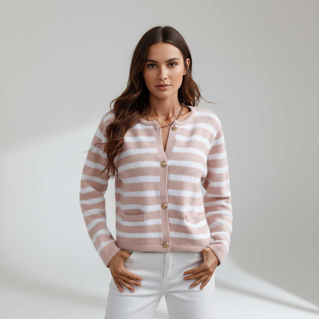 Cardigan Damen | Modisches Streifen-Design