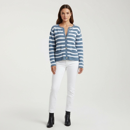 Cardigan Damen | Modisches Streifen-Design