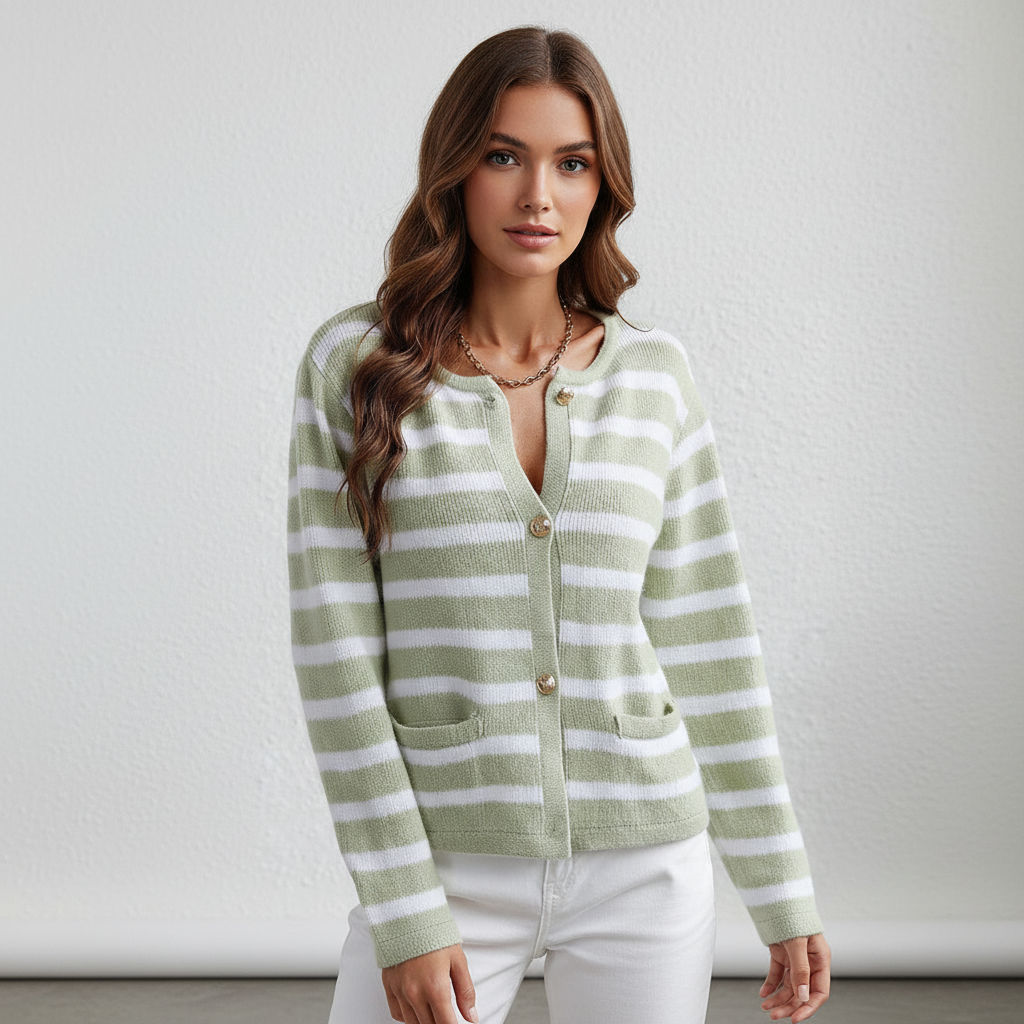 Cardigan Damen | Modisches Streifen-Design