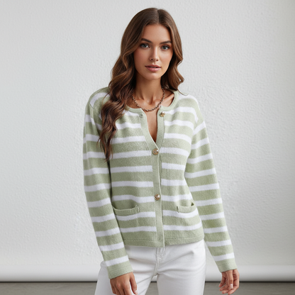 Cardigan Damen | Modisches Streifen-Design