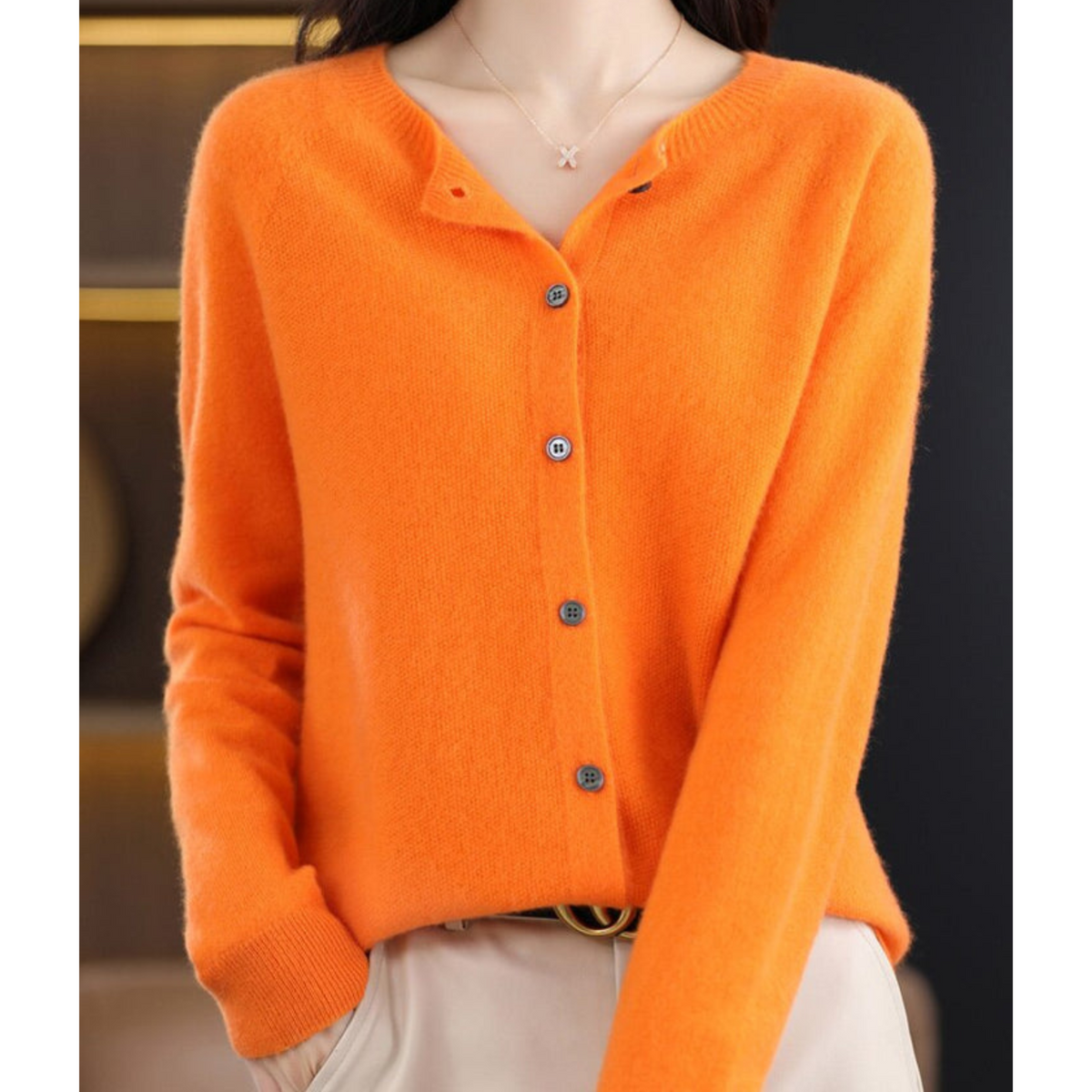Cardigan Damen | Rundhals & Bequem