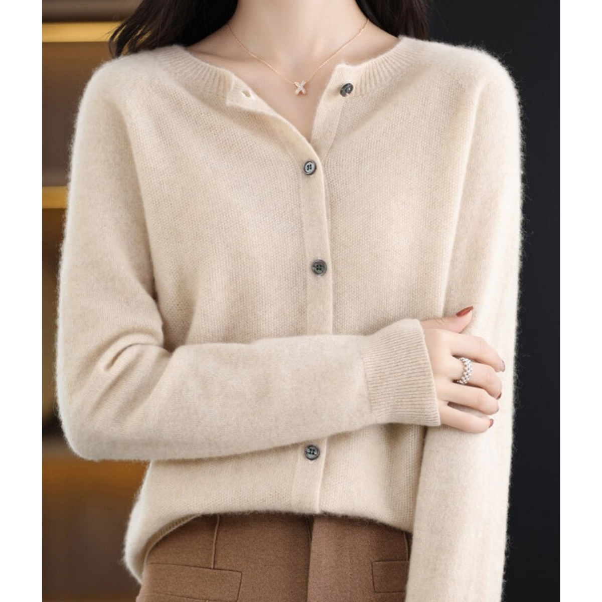 Cardigan Damen | Rundhals & Bequem