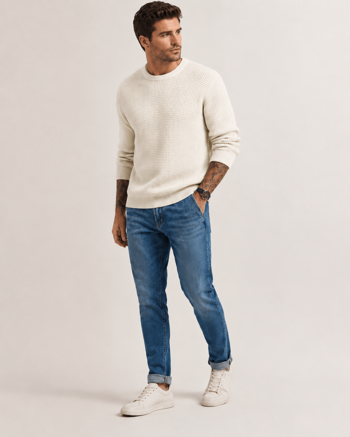 Strickpullover Herren | Strukturiert & Vielseitig Kombinierbar 16